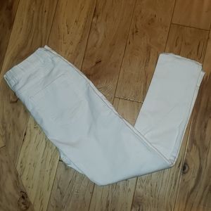 distressed white skinny pants - ready to ship